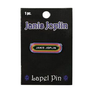Janis Joplin Enamel Pin - 60s Psychedelic Blues Rock Music Band Apparel Gift NWT